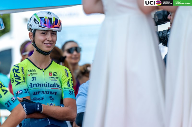 Un momento dei preparativi prima della corsa.