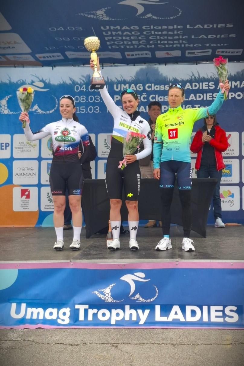 Rasa Leleivyte sale sul podio alla 'Umag Classic Ladies UCI 1.2'. Milaki quinta